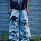 ALL OVER 7 PRINT DENIM