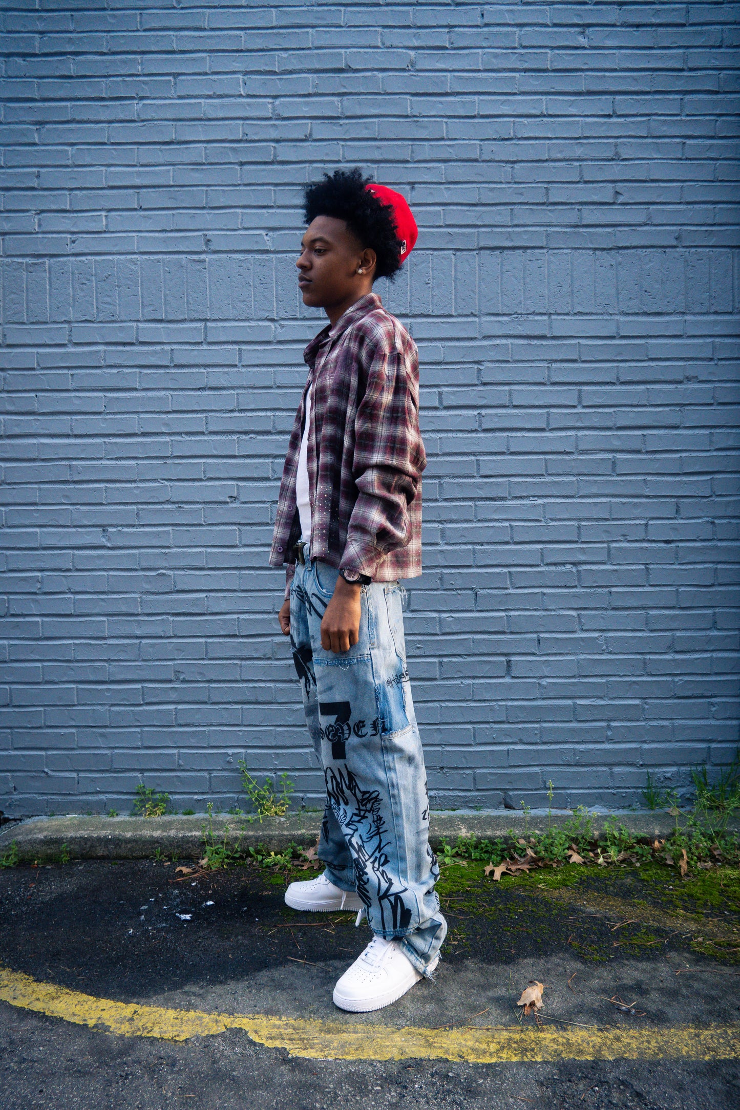 ALL OVER 7 PRINT DENIM